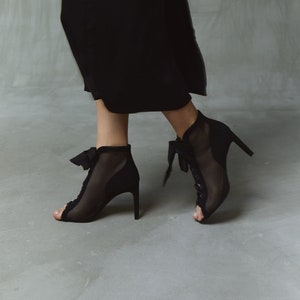 Botines de rejilla clearance