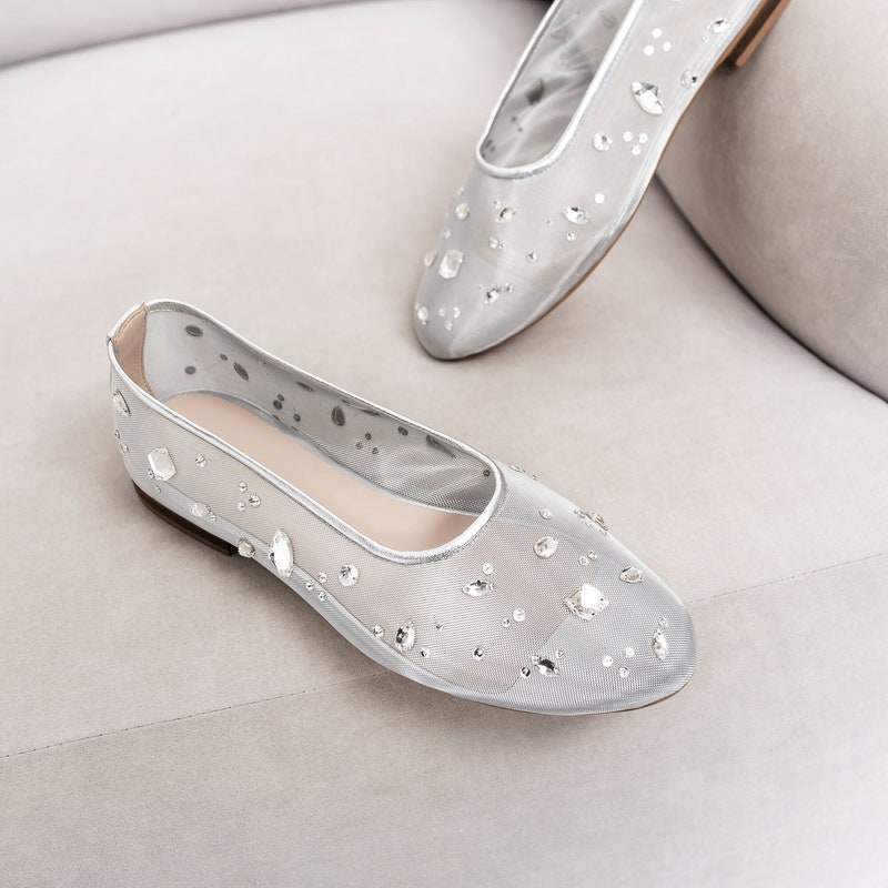 jewelled flat shoes