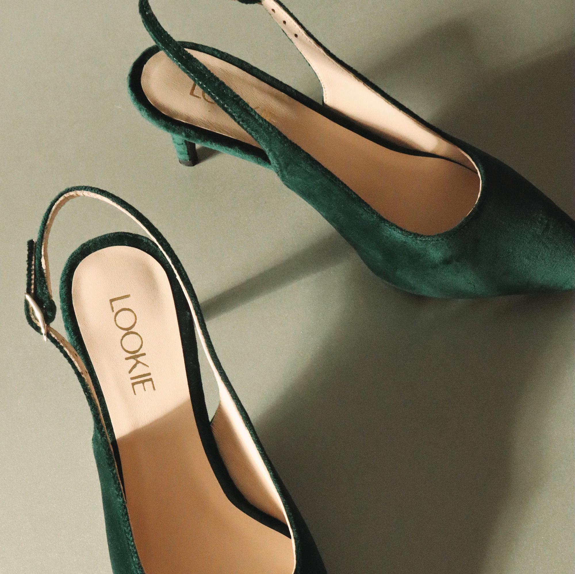 green dress shoes ladies Mae Edwardian (Green) 11 Whether it is matched with jeans or skirts Slingback Green Dress Shoes Ladies