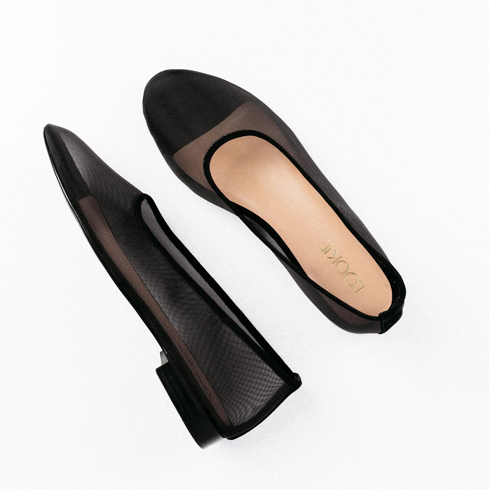 靴 CITYSHOP C ME Square toe mesh flat shoes CITYSHOP C ME Square toe mesh flat shoes