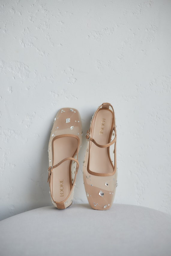 【新品】Her lip to Mary Jane Mesh Flats Mary Jane Mesh Flats