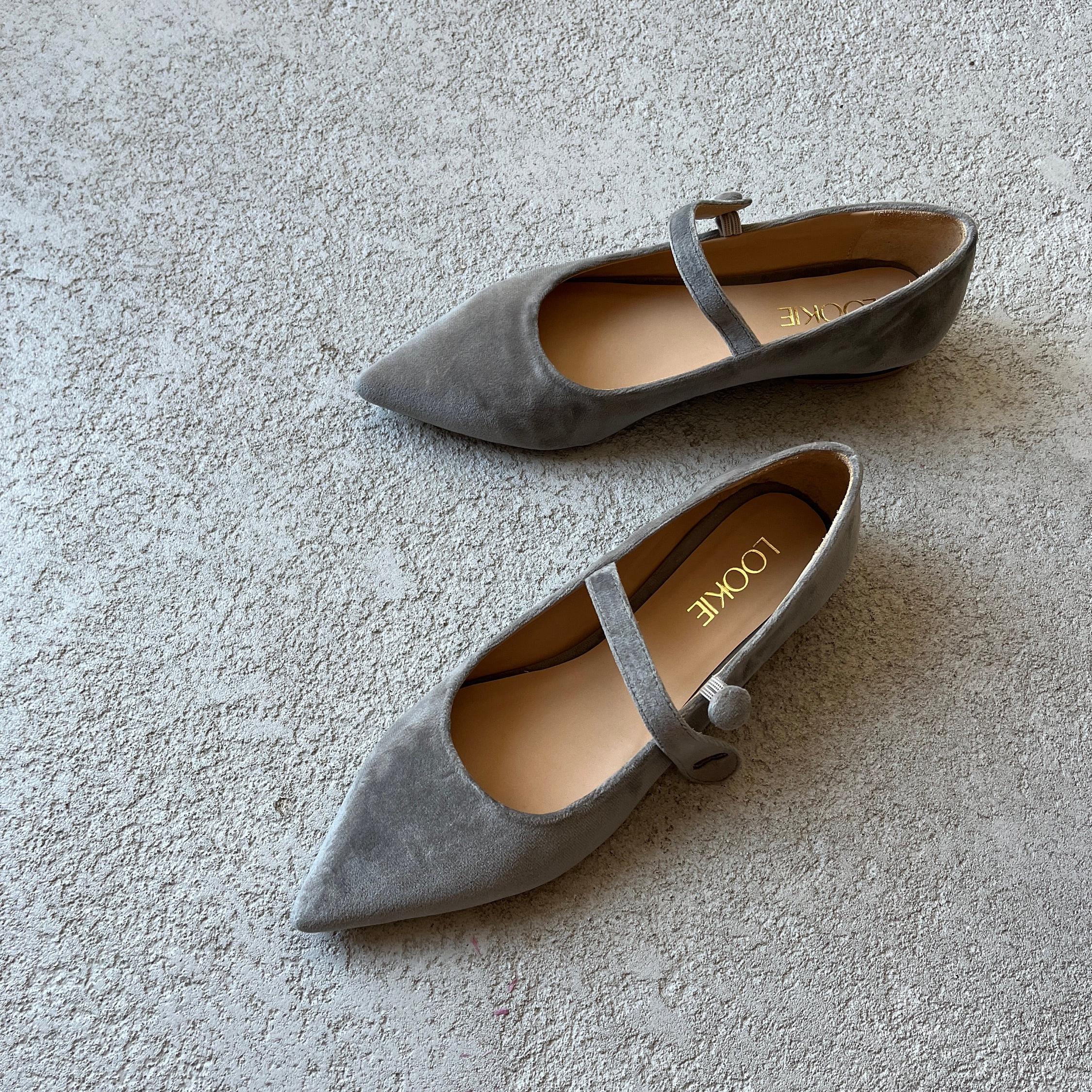 Gray Flats Womens Shoes