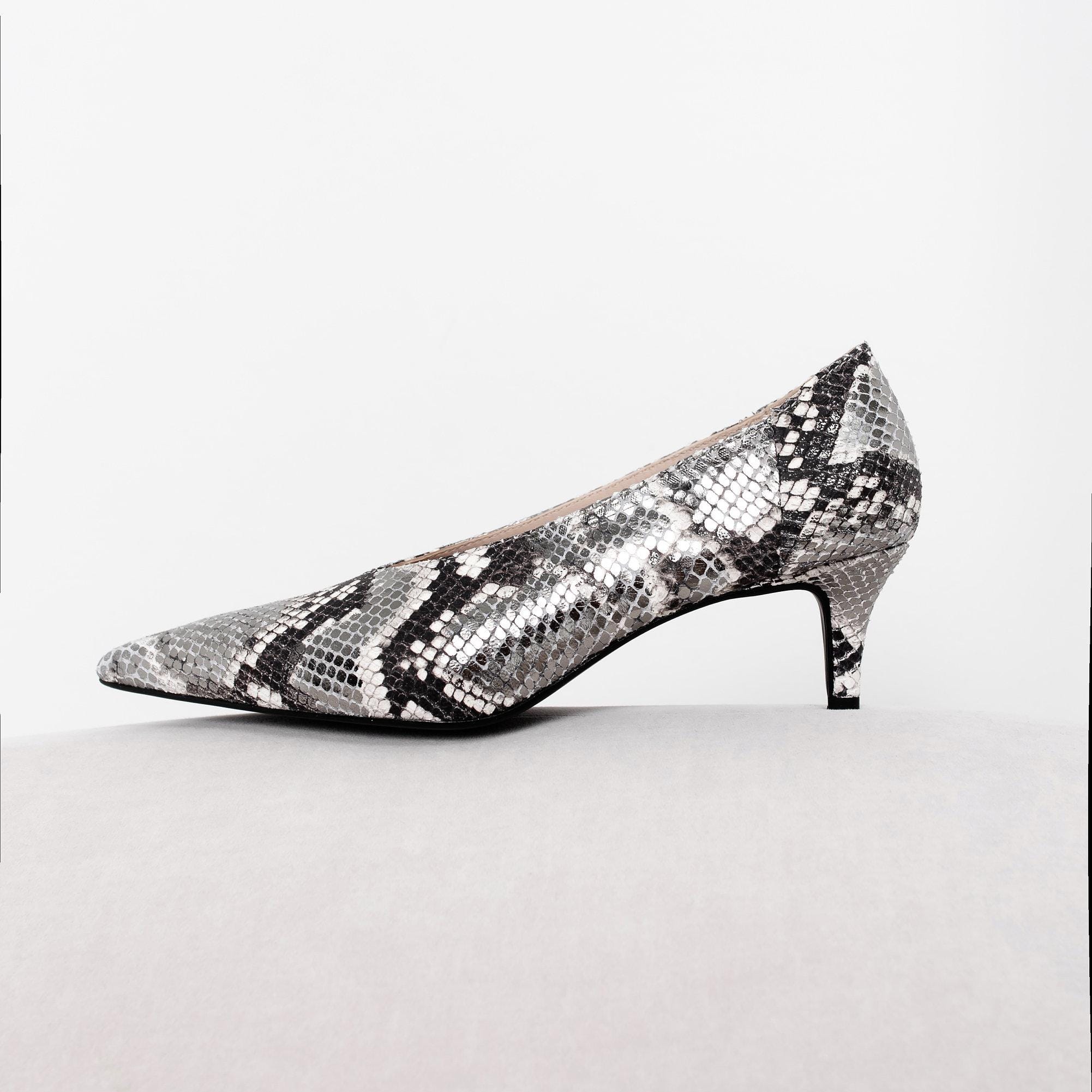 Leopard Slingback Shoes For Women Caradise Womens Low Kitten Heel