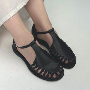 Mint Suede Fisherman Sandals, Gladiator Buckle Closed Toe Sandals, Light Green Suede Women Summer Sandals, Flat Heel Shoes with T-Strap
