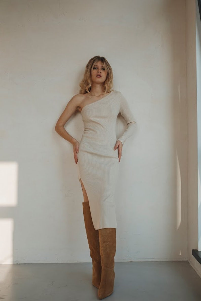 Caramel Knee High Boots With Kitten Heel Women Over the Knee - Etsy