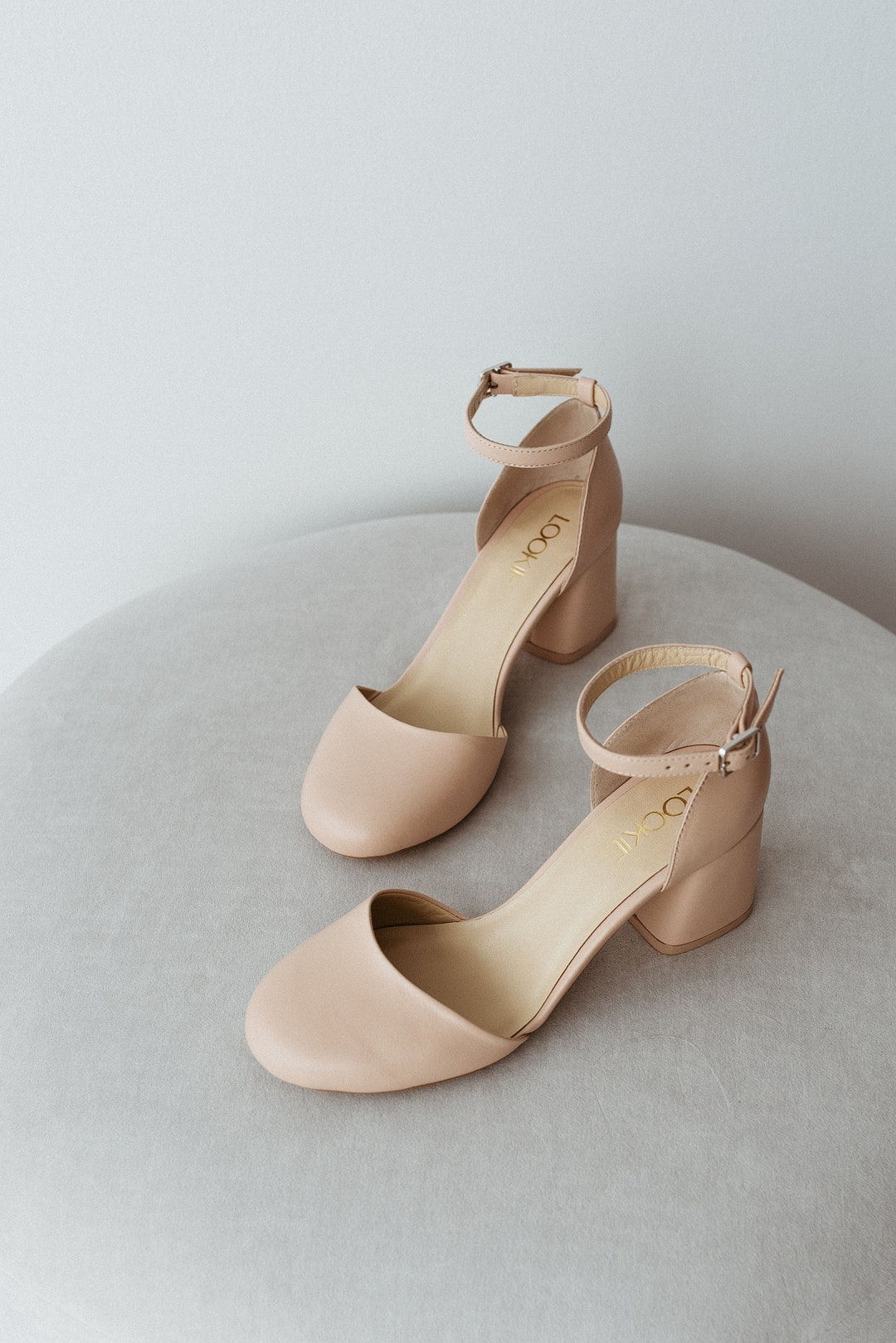 Lilbow Leather Heels (Ivory) main image 1