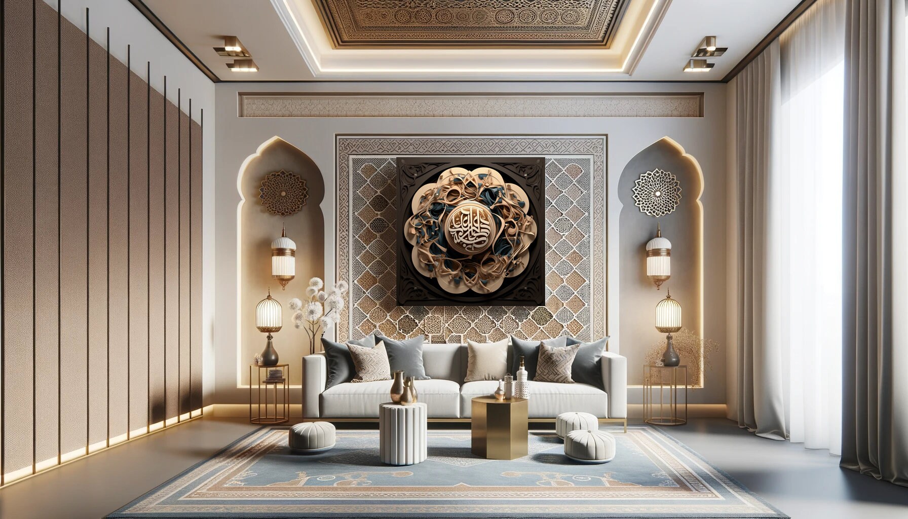 Modern Islamic Wall Art, Islamic Home Decor, Arabic Calligraphy, Muslim ...