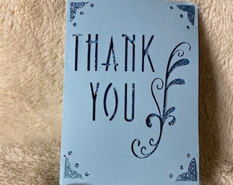 Thank You Cut Out Greeting Card