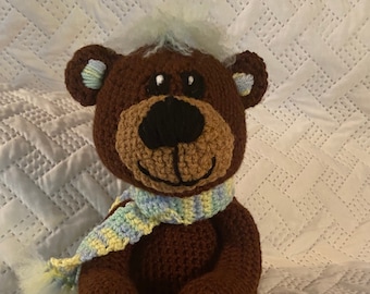 Handmade Crocheted Stuffed Teddy Bear Plush