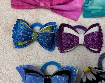 Boho Baby Bow Toddler Girl Hair Bow Hair Tie Cotton Fabric Hair Accessory