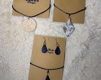 Jewelry Sets Matching Earring and Necklace Clay Accessories