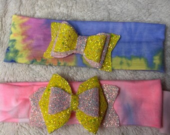 Boho Baby Bow Baby Girl Hair Bow Headband Cotton Fabric Hair Accessory
