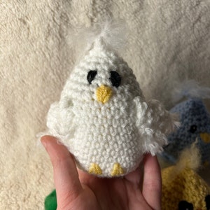 Crocheted Baby Birds--Cute Stuffed Animals--Handmade Plushie