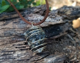 Smoky Quartz Crystal Cage Necklace