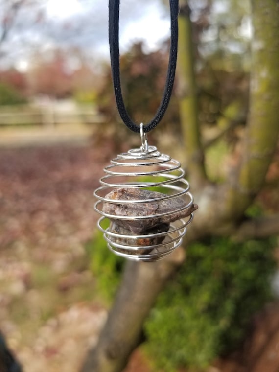 Stone cheap cage pendant