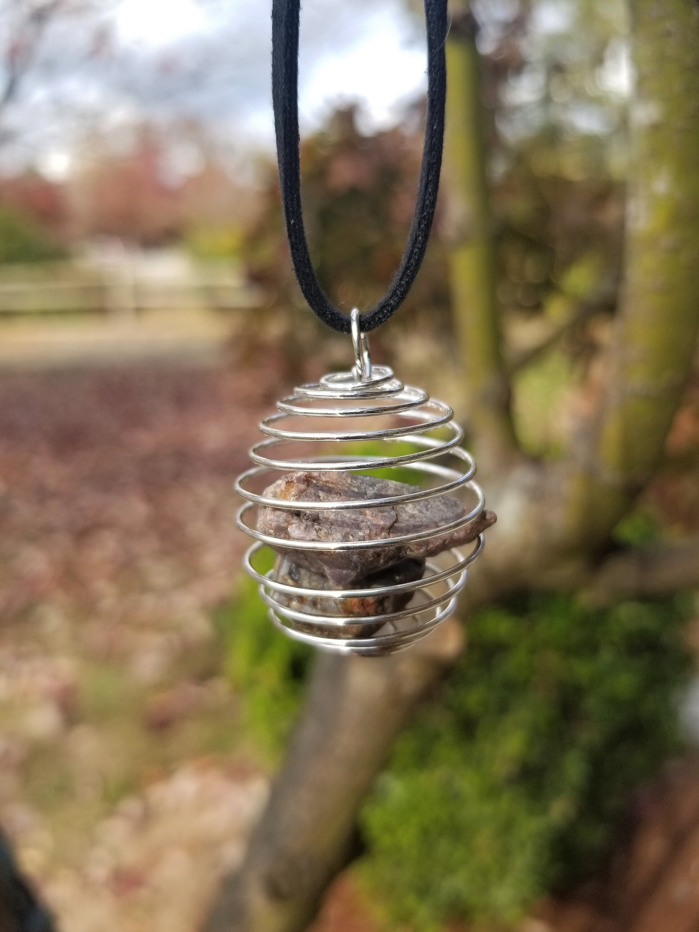 Stone Cage Necklace