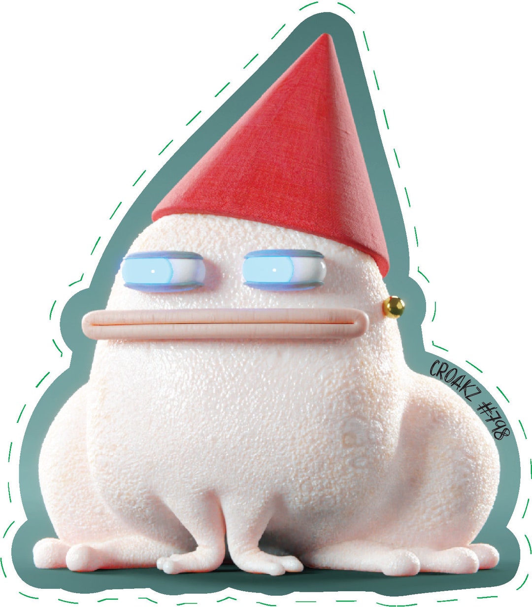 Custom NFT Large Stickers Custom Croakz Large Stickers Etsy