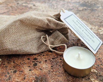 Scented Soy Wax Tea Light Candles - Set of 6