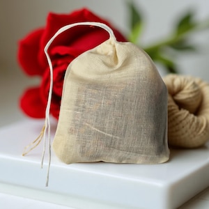 Smoky Rose Sachet with Mineral Salts – Drawer & Wardrobe Fragrance Bag | Vegan, Handmade, Botanical Scent Diffuser