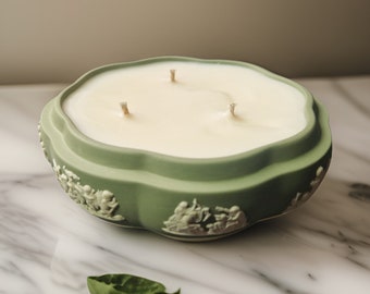 Trinket dish candle | Zen: Cassis, Rose, Green Tea Scent