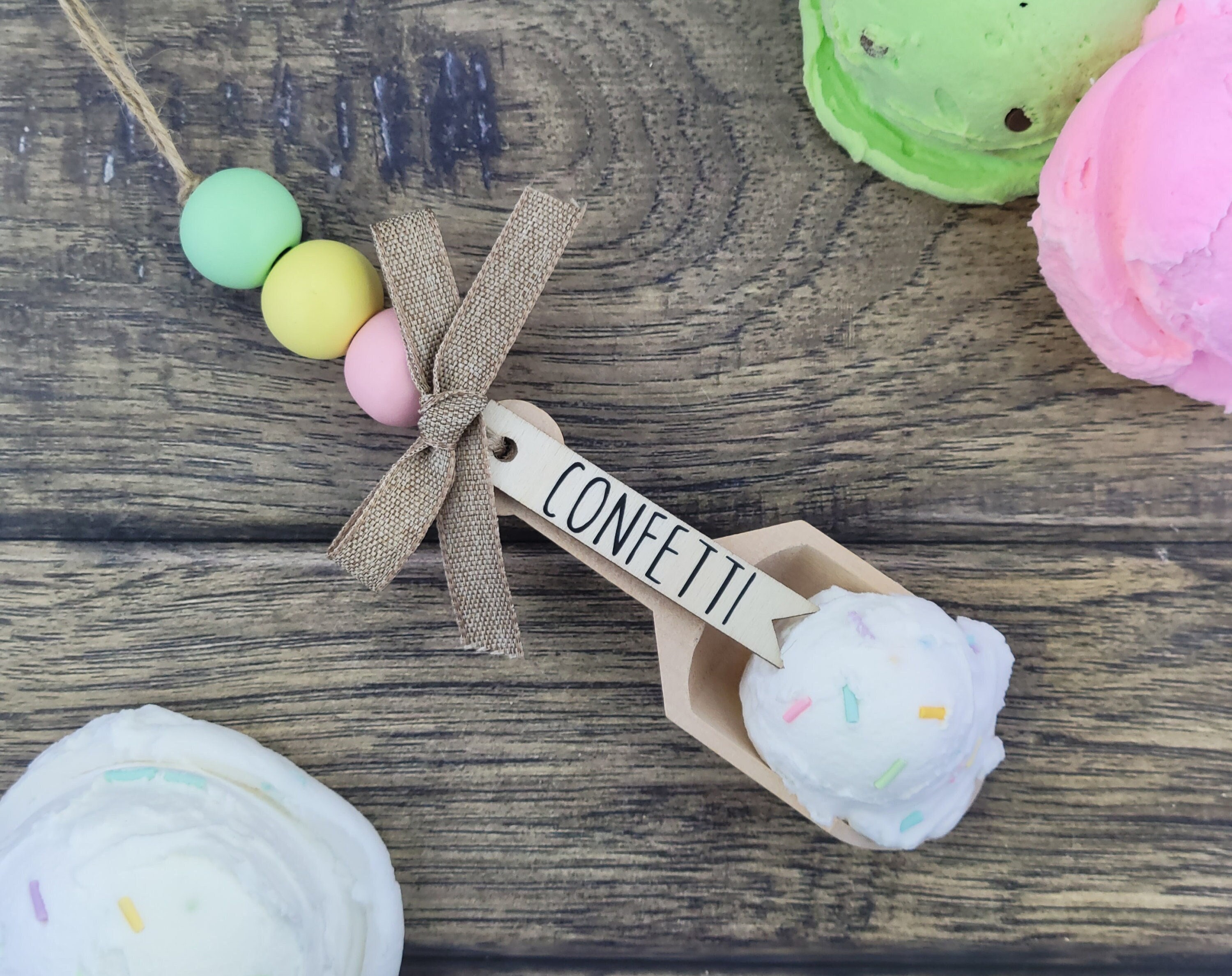 Confetti Ice Cream Scoop Ice Cream Bar Ice Cream Tray Etsy