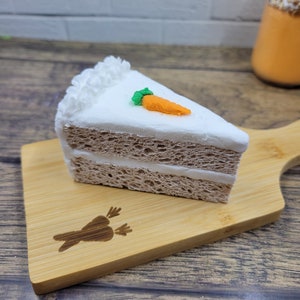 Faux Easter Carrot cake sloce, Easter decor, easter tiered tray decor, fake bake, fake slice of cake for tiered tray or rae dunn display