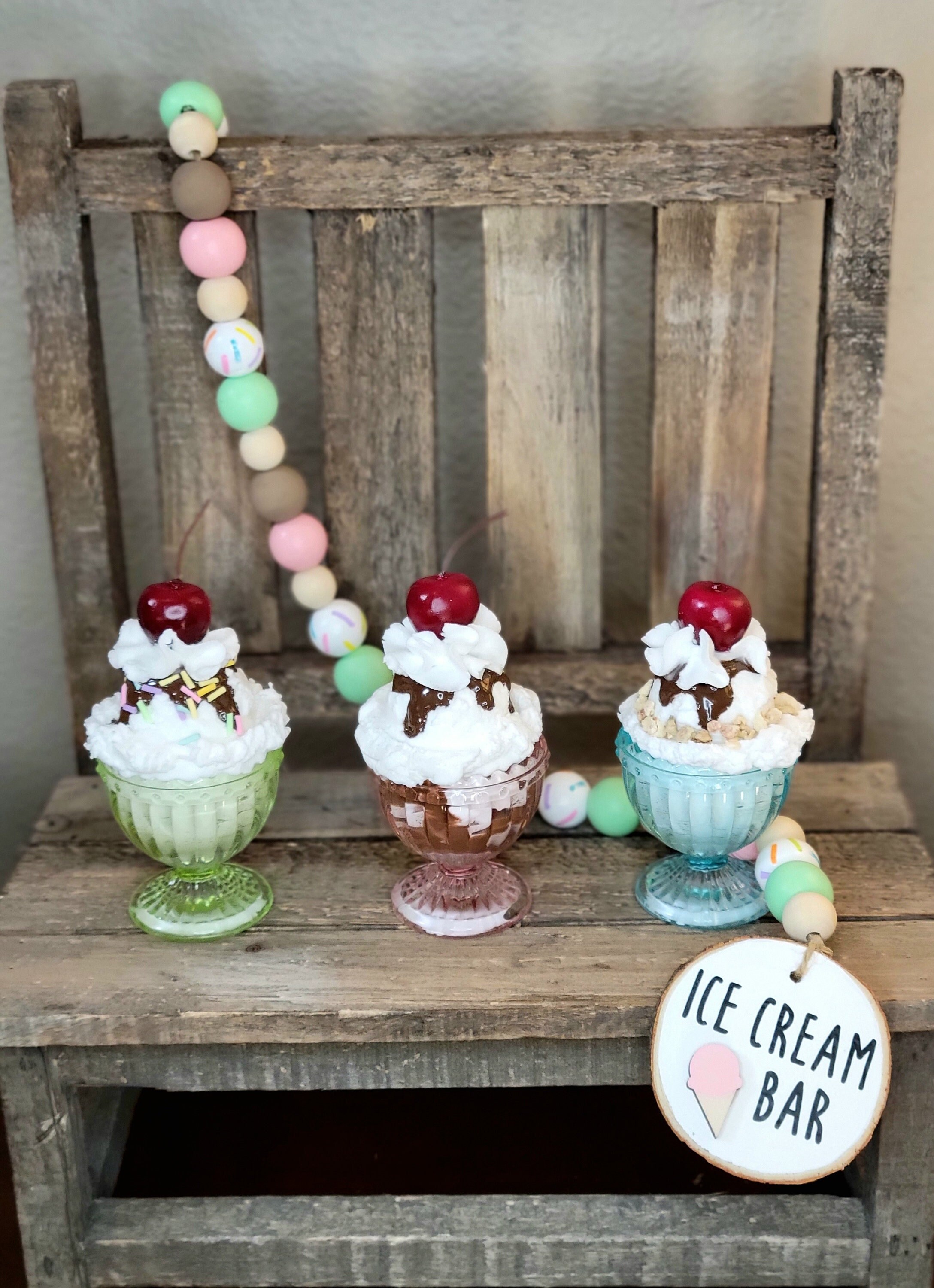 Ice Cream Sundae Bar Decorations