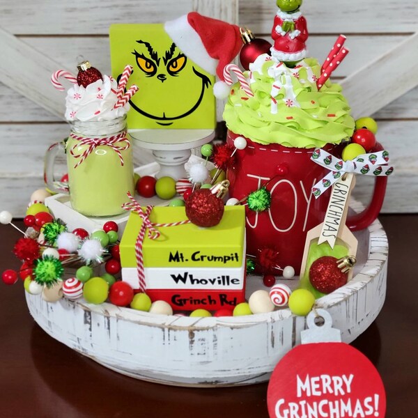 Grinch Tiered Tray Decornull