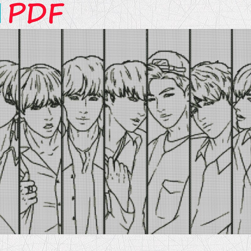 Bts Embroidery - Etsy