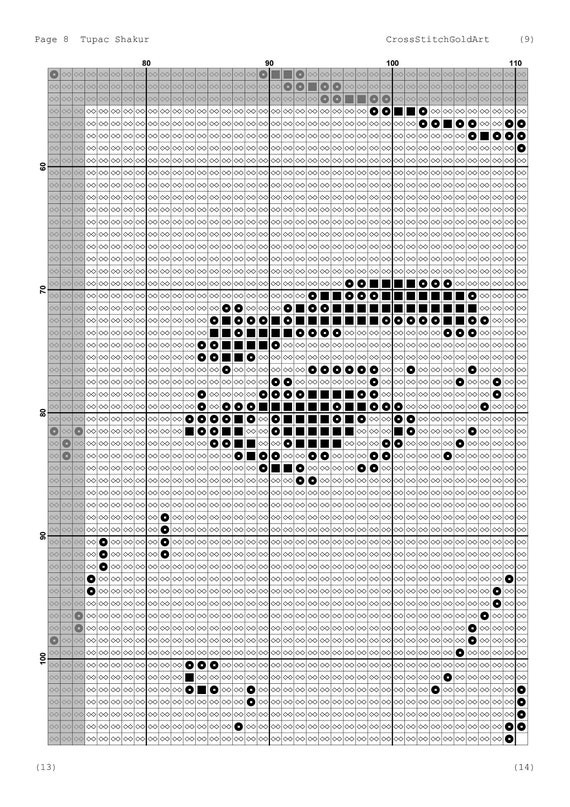 Tupac Shakur Beginner Cross Stitch Pattern - 2pac Portrait