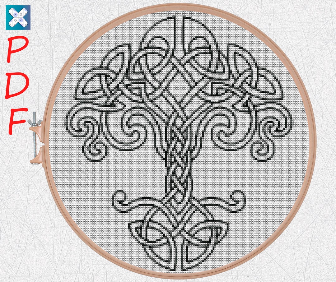 Viking Cross Stitch Pattern Celtic Ornament Cross Stitch Etsy