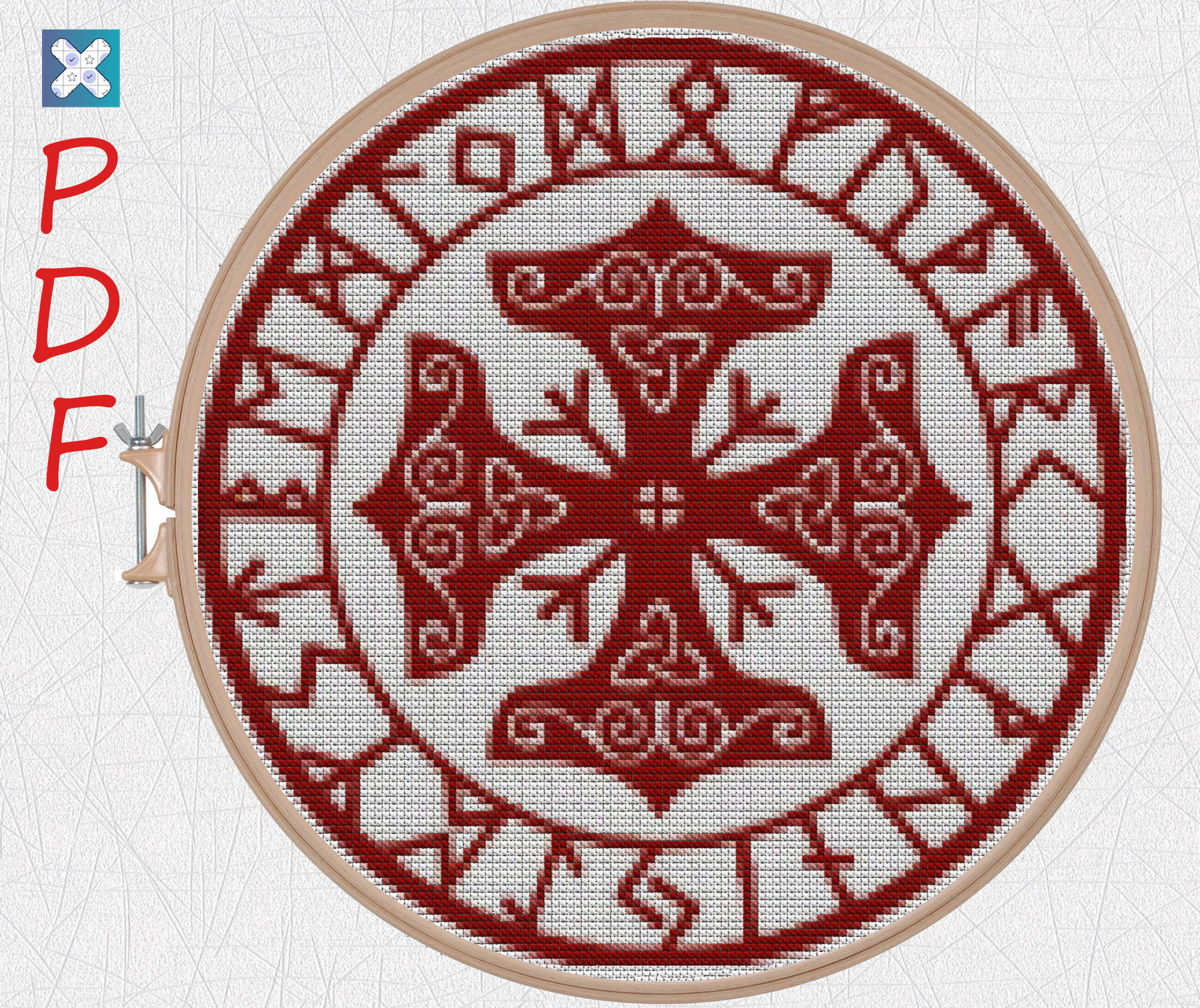 Asatru Calendar Cross Stitch Pattern Viking Cross Stitch Pagan Etsy UK