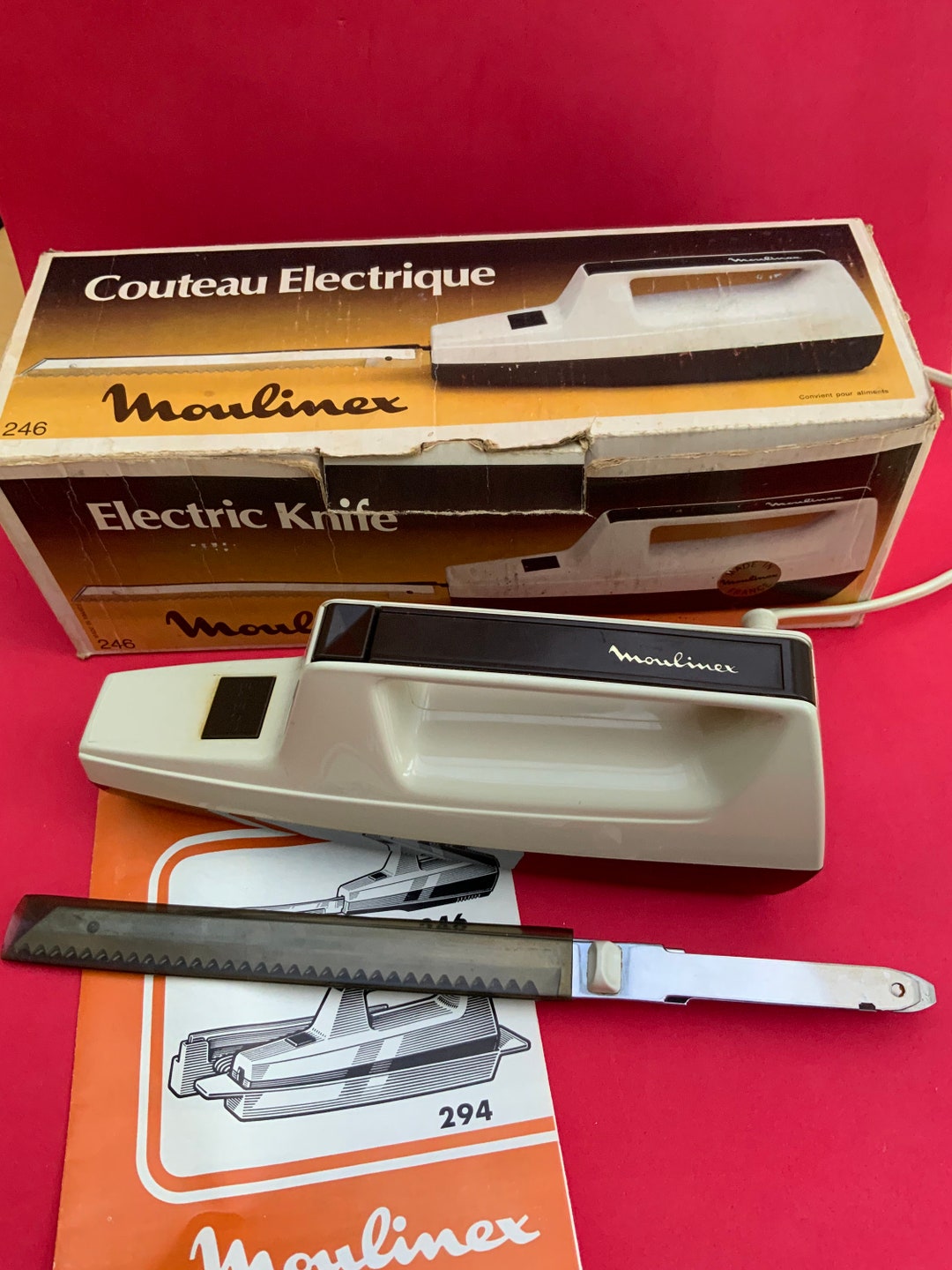 Vintage Moulinex Electric Carving Knife Meat/bread/veg VGC Etsy