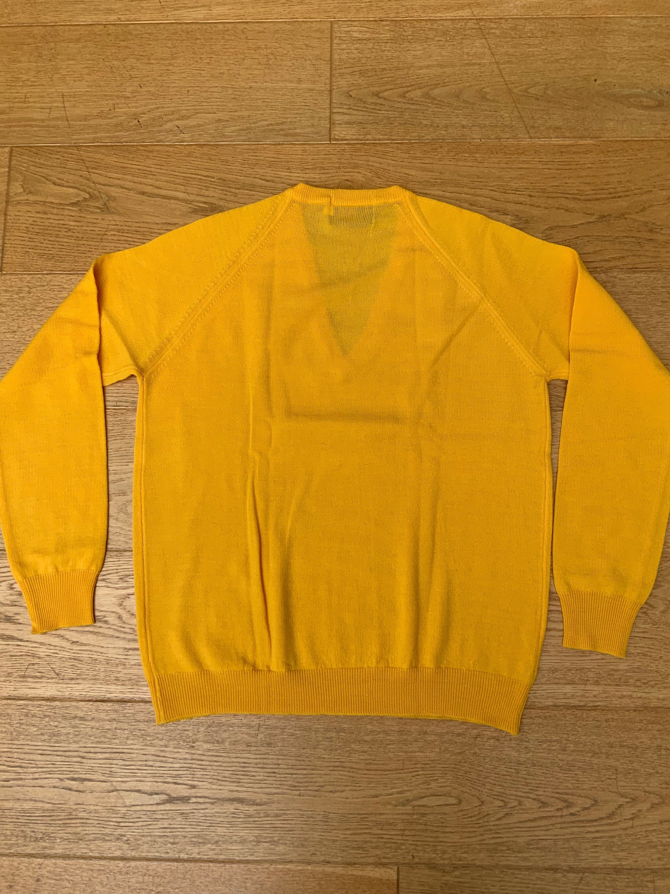 Vintage lord Anthony Mens Mustard Yellow Jumper Sweater Size L 100