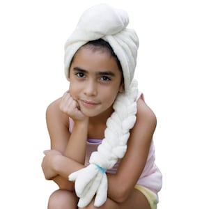 Icy Blonde Braided Hair Towel