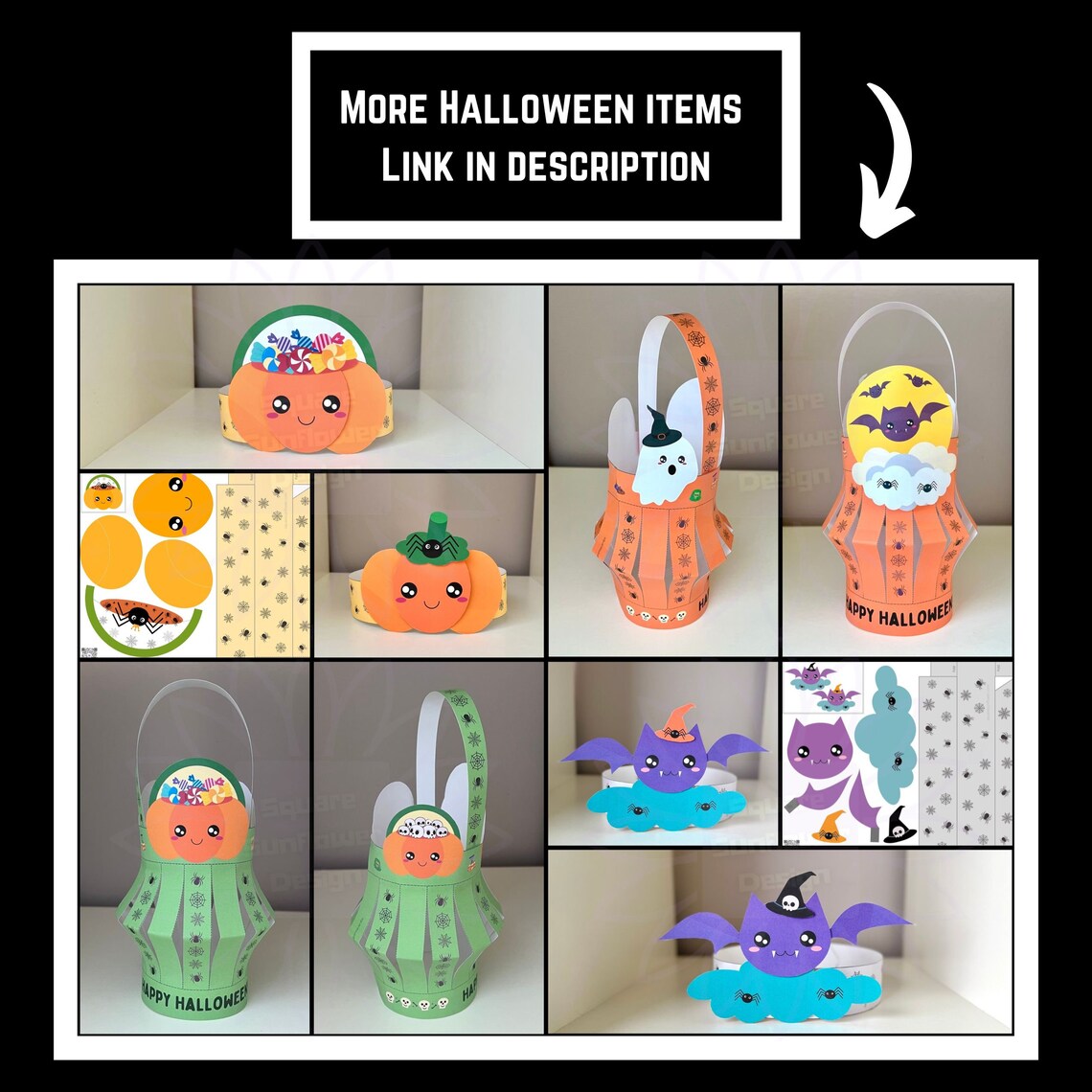 Pumpkin Printable Crown Template Kawaii Kids Craft Printable Cut and ...