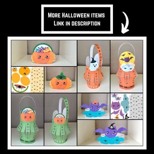 Kids Halloween Paper Crown Printable, Origami Crown Template, Paper Craft For Preschoolers, DIY Paper Headband For Halloween Party Hats PDF image 7