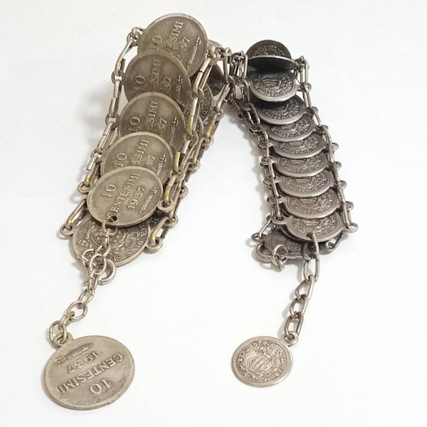 Two souvenir charm token republica Di S Marino Italy tourist souvenir plated medals 1937 10 cents two great examples from Italy unusual gift