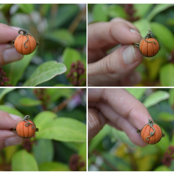 Bagues citrouilles / bijou halloween / citrouilles miniatures