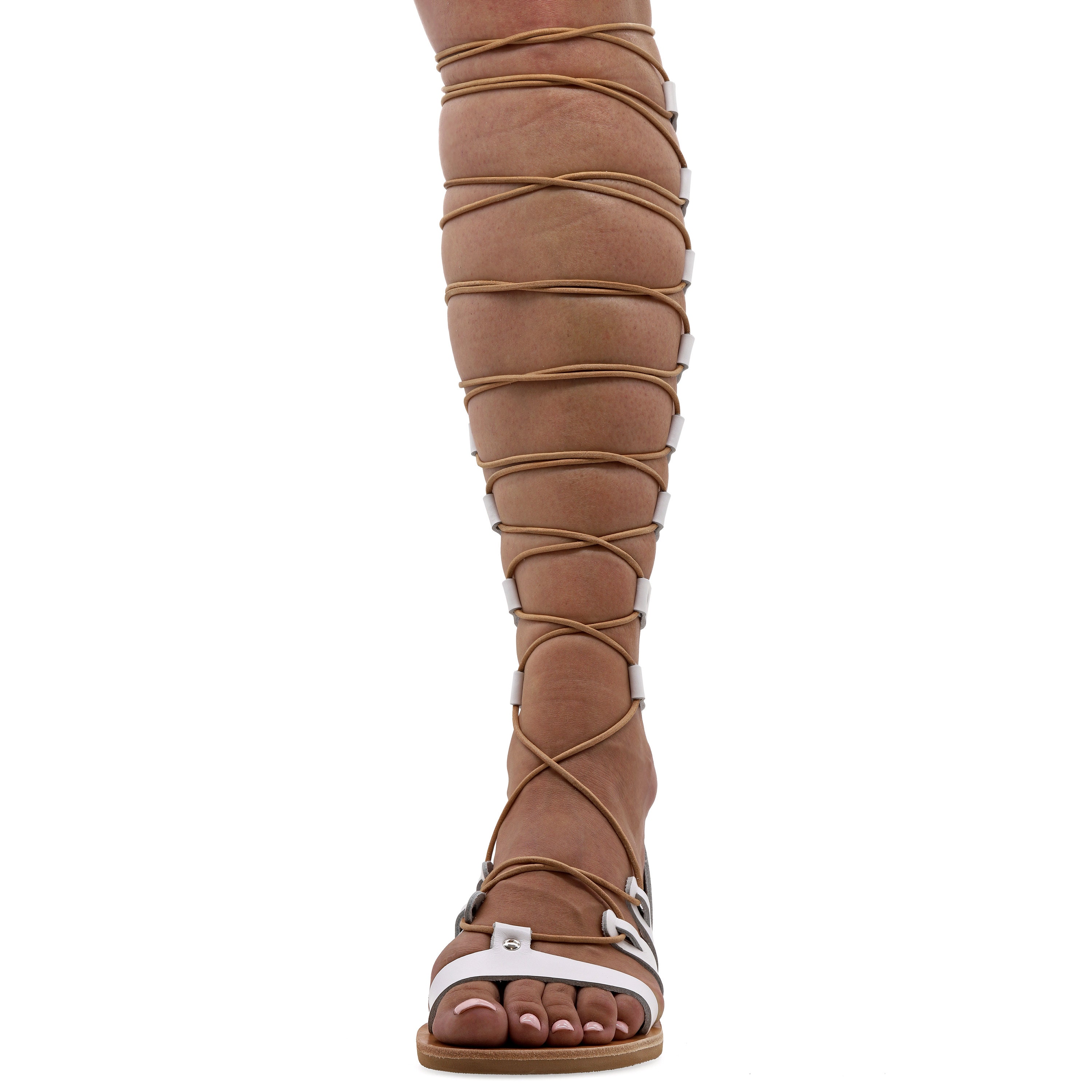 Knee high online sandal boots