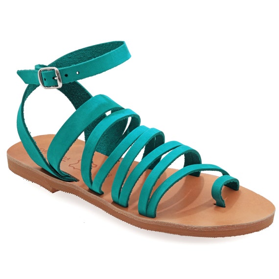 Black Homeria cage leather flat sandals | Ancient Greek Sandals | MATCHES UK