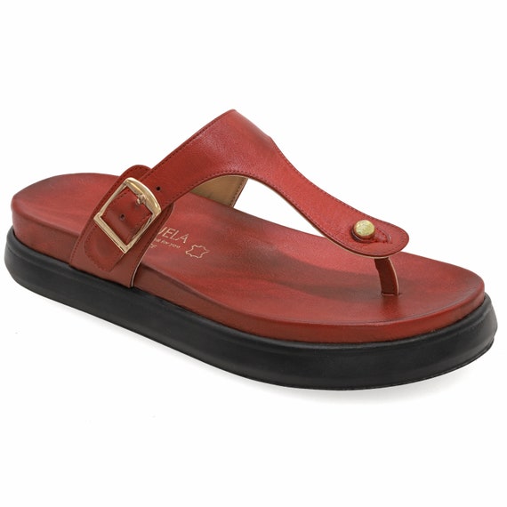 Strole Coaster Thong Sandal (Women) - Black 2 – The Heel Shoe Fitters