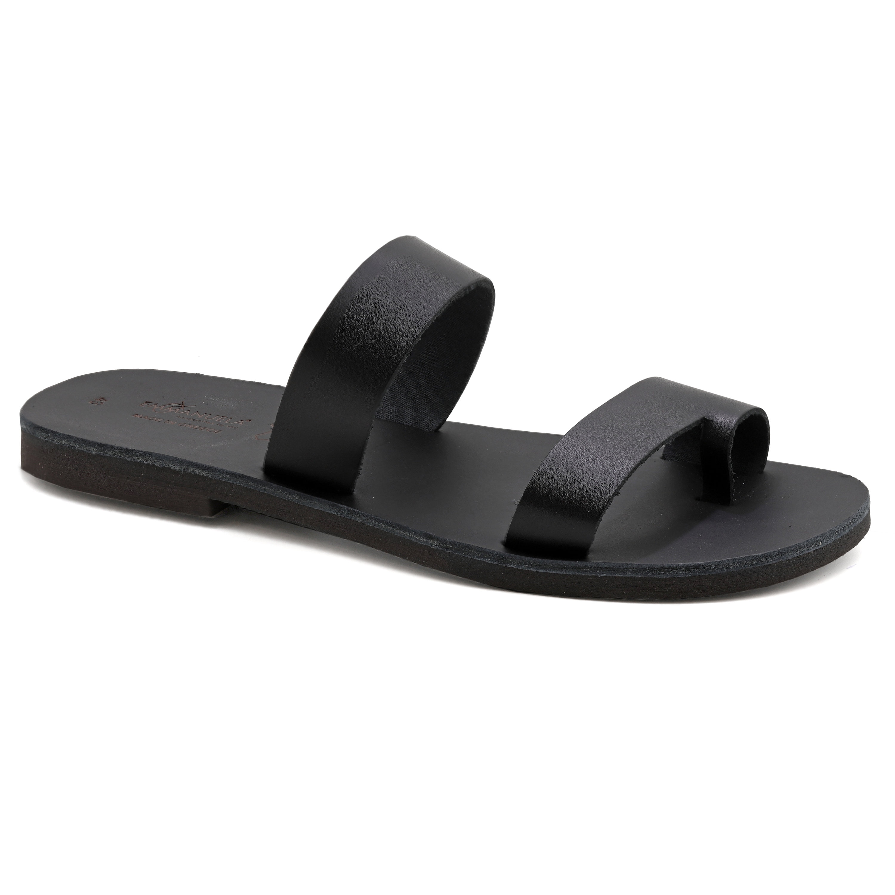 Jotio crafted in Naples Polo sandals  toe ring men 42 /8.5-9 US Greek Leather Sandals Men: Brown Toe Ring Ankle Strap Sandal  main image 4