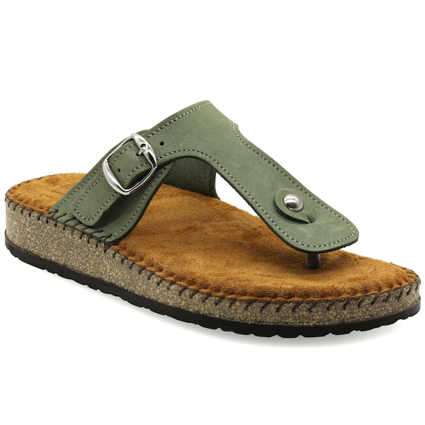 schuh green sandals