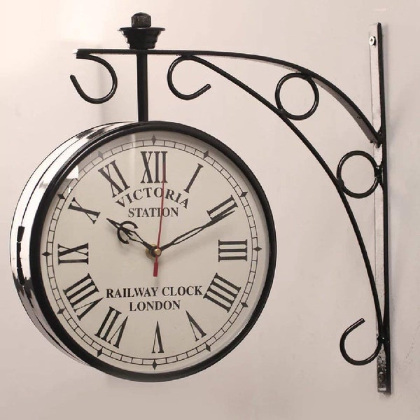 Double Sided Clock Etsy