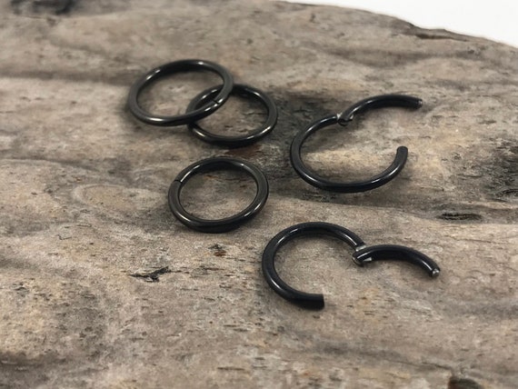 Surgical steel endless hoop on sale earrings