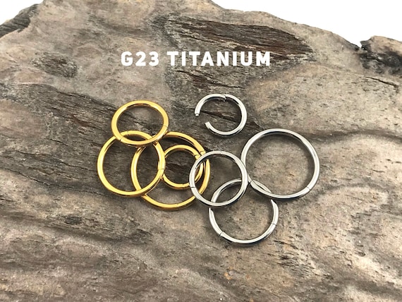 Titanium endless shop hoop earrings