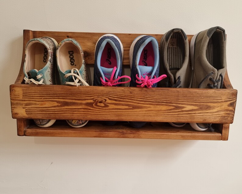 Unique Wall Mounted Shoe Rack Etsy UK