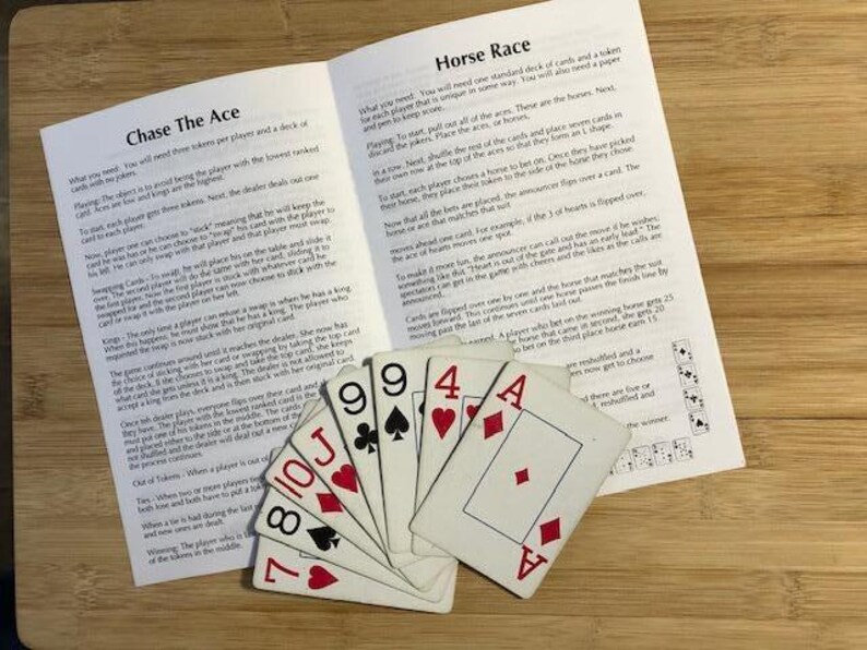 Printable Card Games for Kids, Easy card games for kids, printable card game rules, card game instructions, Printable card games booklet image 5