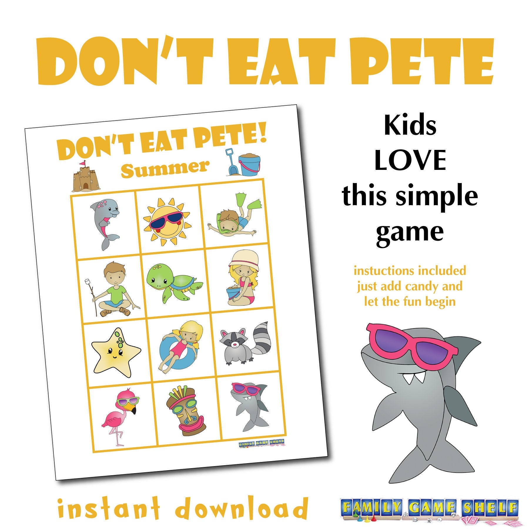 printable-don-t-eat-pete-summer-game-board-for-kids-summer-party-game-summer-pre-school-game-family-game-night-board-game-etsy